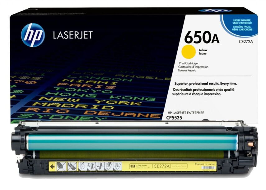 HP CE272A Orjinal Sarı Toner (650A) - 1