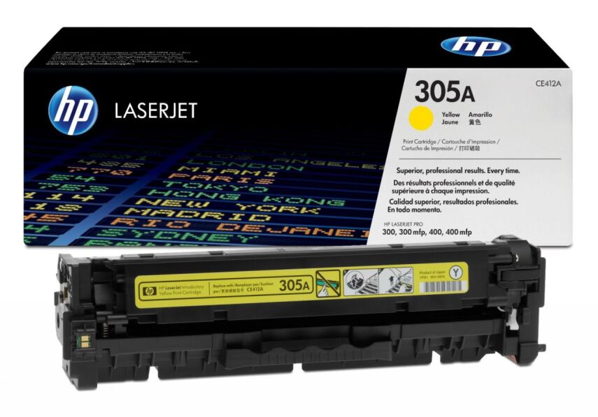 HP CE412A Orjinal Toner Sarı (305A) - 1