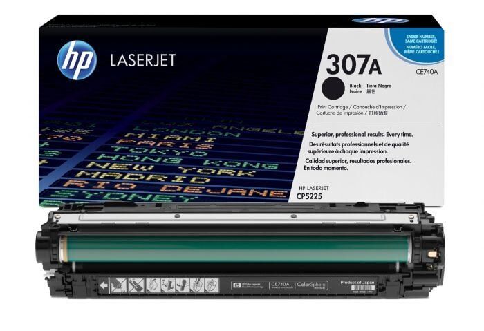 HP CE740A Orjinal Siyah Toner (307A) - 1