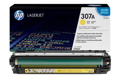 HP CE742A Orjinal Sarı Toner (307A) - 1