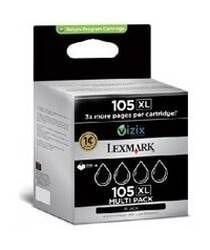 Lexmark 14N0845 Siyah Mürekkep Kartuş 4Pack(105XL) - 1