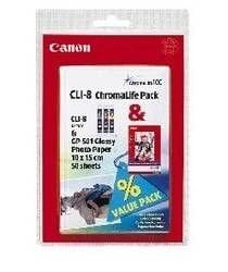 Canon Cli-8 CMY + Gp-501S Mürekkep Seti - 1