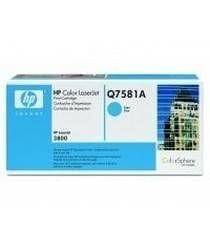 HP Q7581A Cyan Toner Orjinal - 1