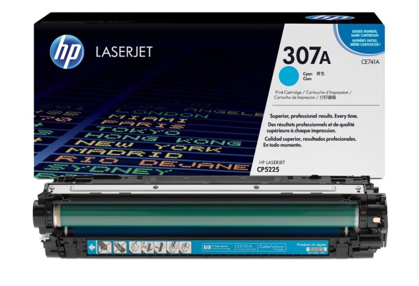 HP CE741A Orjinal Mavi Toner (307A) - 1