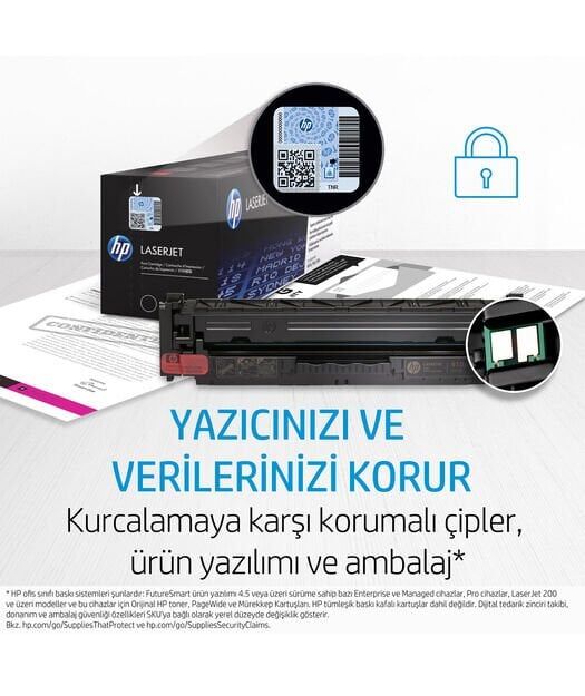 HP CF542A Sarı Orjinal Toner (203A) - 3