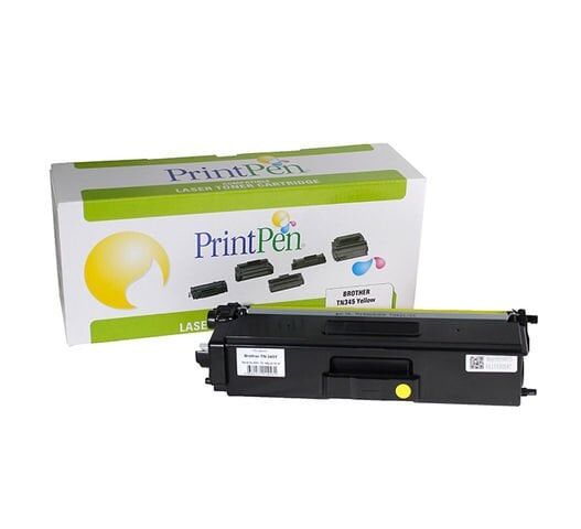 Brother TN-340Y Sarı Muadil Toner - 1