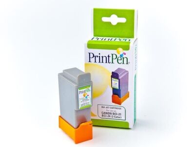 PRINTPEN CANON BCI-21,BCI-24 Renkli Mürekkep Kartuş - 1