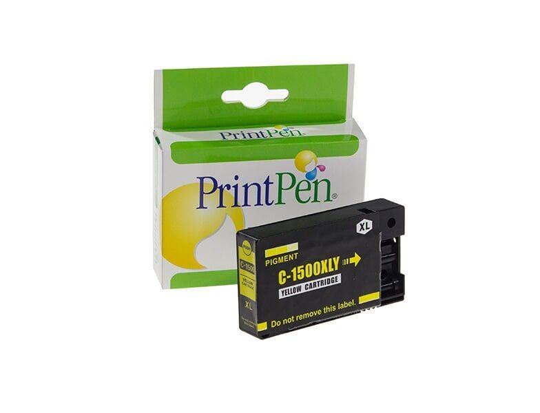 PRINTPEN CANON PGI-1500XLY Sarı Mürekkep Kartuş Yüksek Kapasite (12.0ml.) - 1