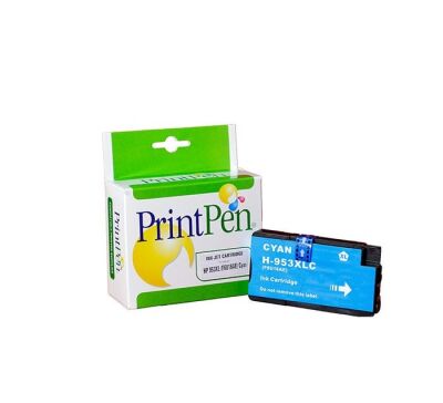 PRINTPEN HP 953XL (F6U16AE) Mavi Mürekkep Kartuş Yüksek Kapasite (27,0ml.) - 1