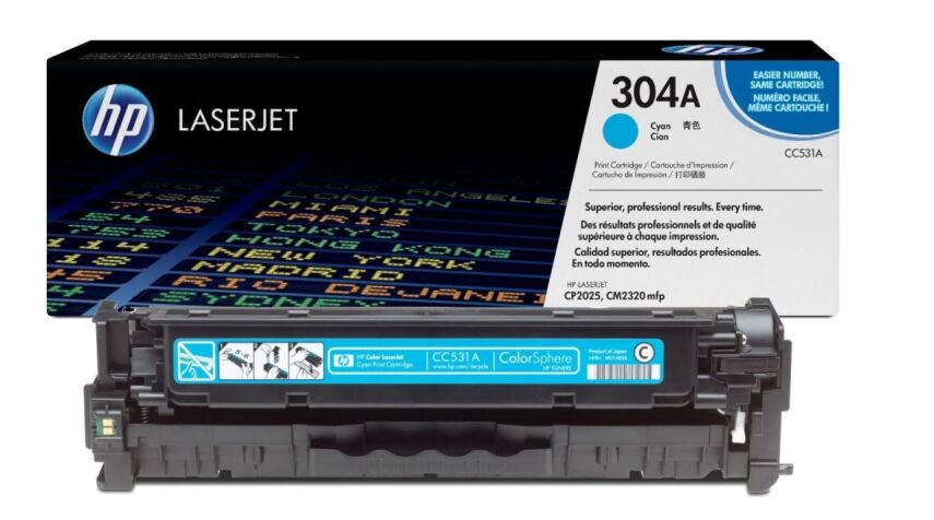 HP CC531A Orjinal Mavi Toner (304A) - 1