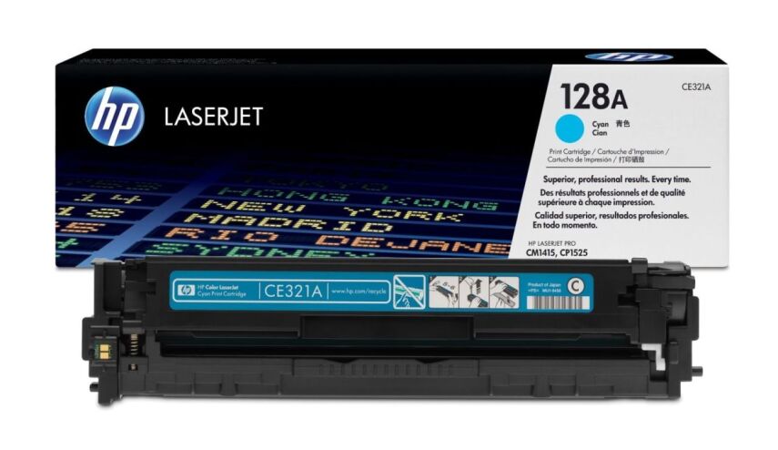 HP CE321A Orjinal Mavi Toner (128A) - 1