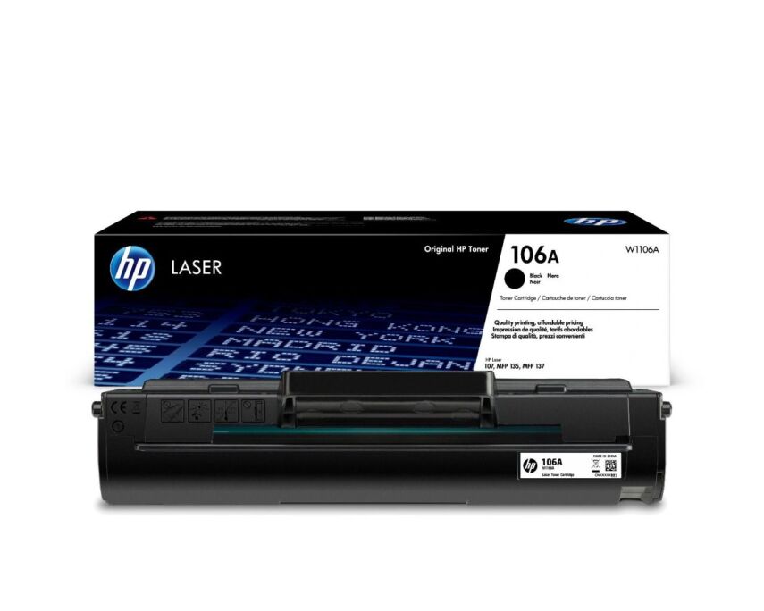 HP W1106A Siyah Orjinal Toner (106A) - 1