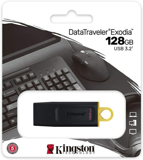 Kingston 128GB Usb 3.2 Gen1 DTX128GB  Exodia - 1