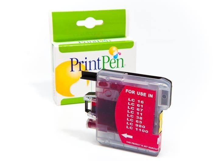 PRINTPEN BROTHER LC-38,61,65,67,980,1100 Kırmızı Mürekkep Kartuş Yüksek Kapasite (13,0ml.) - 1