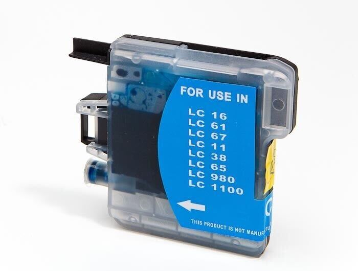PRINTPEN BROTHER LC-38,61,65,67,980,1100 Mavi Mürekkep Kartuş Yüksek Kapasite (13,0ml.) - 2