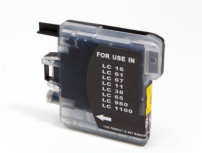 PRINTPEN BROTHER LC-38,61,65,67,980,1100 Siyah Mürekkep Kartuş Yüksek Kapasite (18,0ml.) - 2