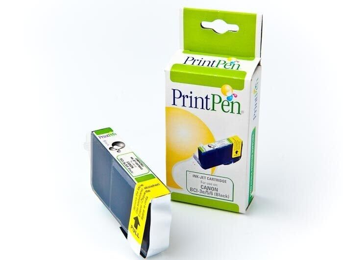 PRINTPEN CANON BCI-3e,BCI-5,BCI-6 Siyah Mürekkep Kartuş (14,0 ml.) - 1