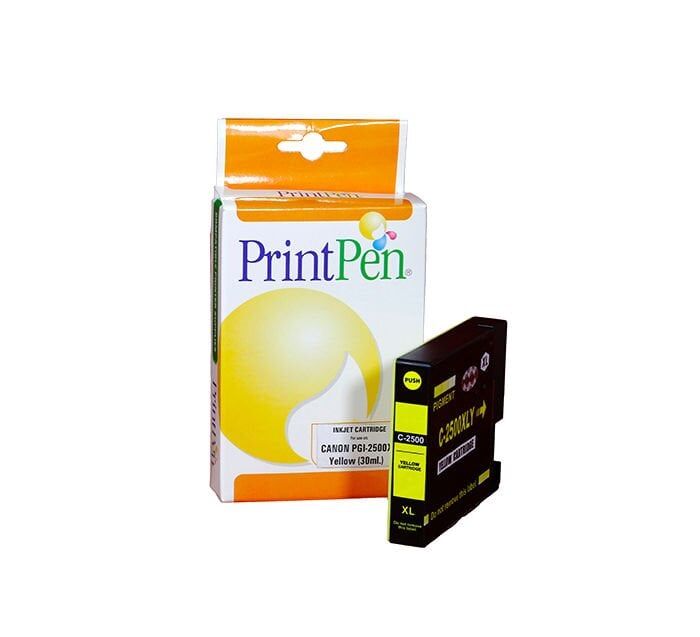 PRINTPEN CANON PGI-2500XLY Sarı Mürekkep Kartuş Yüksek Kapasite (30ml.) - 1